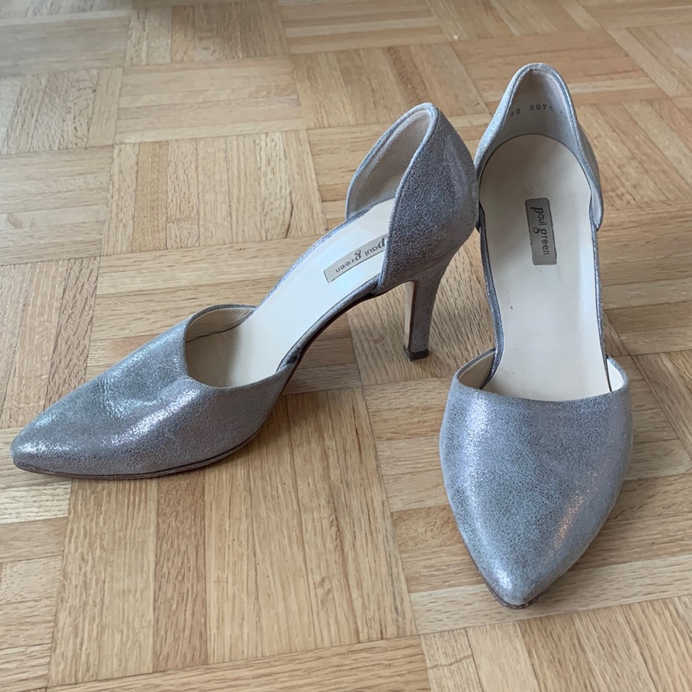 Paul Green silver heels